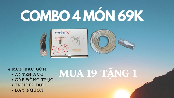 Bộ Anten dành cho Tivi tích hợp sẵn DVB-T2