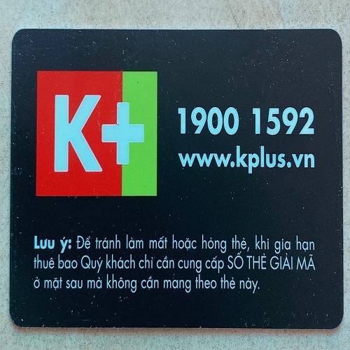 THẺ GẮN VÀO ĐẦU THU K+ (SIM SỐ) THẺ TRẮNG CHƯA CÓ THUÊ BAO ,HÀNG CHÍNH HÃNG