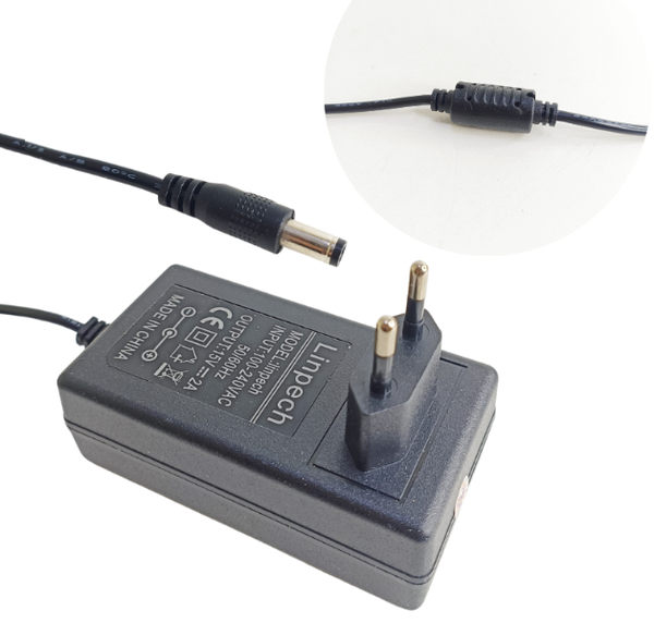 Nguồn Adapter 15V – 2A Linpech --- chui tròn lớn