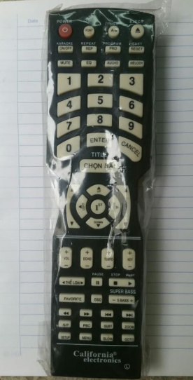 Remote CALIFORNIA TV298 | Điều khiển Karaoke | Electronlcs