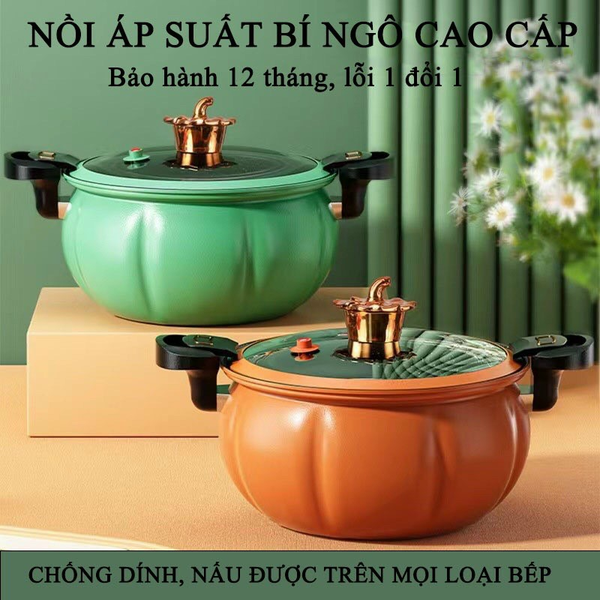 KO HẤP-NỒI BÍ NGÔ: NỒI ÁP SUẤT CAO CẤP, NỒI HẦM ĐA NĂNG 4IN1 SIZE24-26-28 (T10)