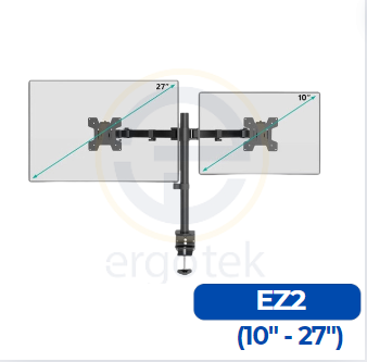 Giá treo 02 màn hình EZ2 (17″-27″) tải trọng 8 kg
