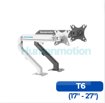 Arm 1 màn hình Humanmotion T6 (Trắng / Đen, 17-27