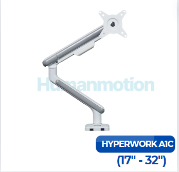 Arm 1 màn hình Humanmotion HyperWork A1C (Trắng / Đen, 17-32