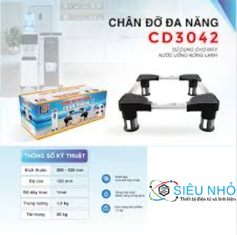 Chân đỡ đa năng CD3042 Chánh Phát (Máy nước uống nóng lạnh) 300mm - 420mm (Full Vat)
