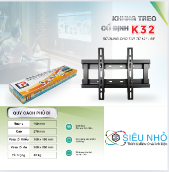 Khung treo áp tường K32 19