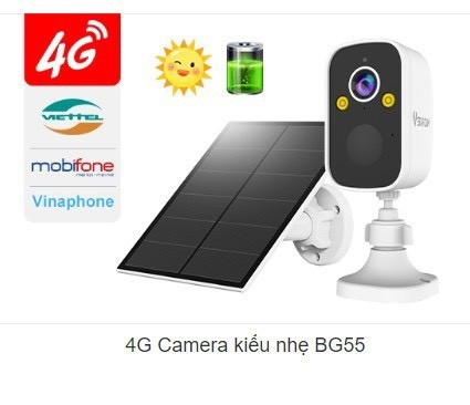Camera NLMT 4G YOOSEE BG55 --- chỉ dùng 4G , APP: O-KAM PRO