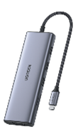 UGREEN 15600 USB-C To 3*USB 3.0 A+HDMI+VGA+RJ45 Gigabit+SD/TF+PD Converter