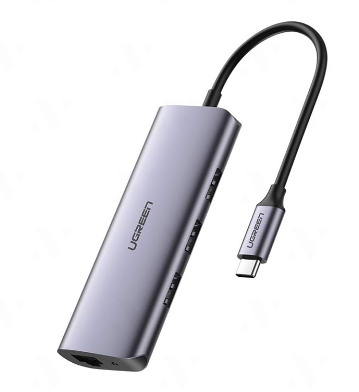 UGREEN 60718 USB-C to 3 x USB 3.0+RJ45+Micro USB Multifunction Adapter