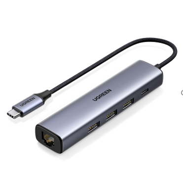 UGREEN 20932 USB-C Multifunction Gigabit Ethernet Adapter with PD