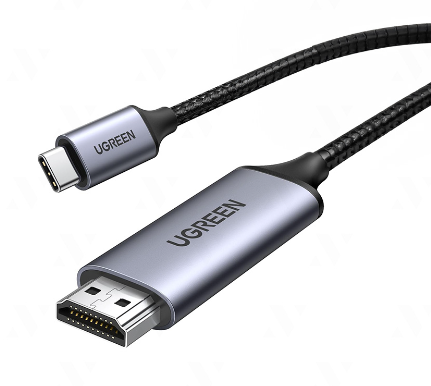 UGREEN 50570 USB-C to HDMI Male to Male Cable Aluminum Shell 1.5m (Gray Black)