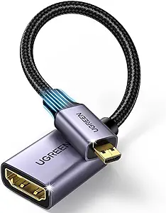 UGREEN 10553 - Micro HDMI Male to HDMI Female Adapter Cable 0.25m