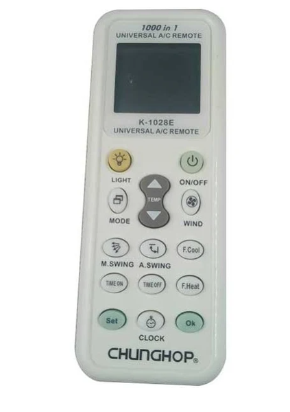Remote máy lạnh đa năng K-1028E CHUNGHOP ML223 (Thường)