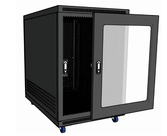 Tủ rack 15U - D800 bánh xe