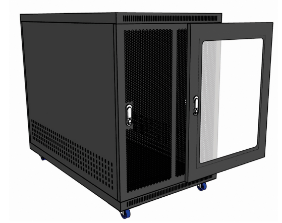 Tủ rack 15U - D1000 bánh xe
