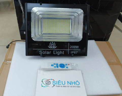 Đèn năng lượng mặt trời VD16100 - Đèn 100W - Tấm pin 53x35cm - Bảo hành chính hãng 2 năm