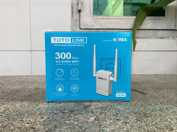 Bộ Kích Sóng Wifi Repeater 300Mbps Totolink EX200