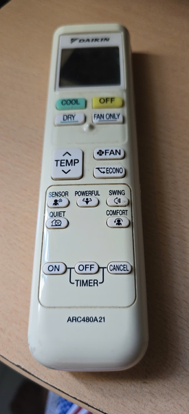 Remote Máy Lạnh DAIKIN ốm dài (COOL-OFF) - ARC480A21