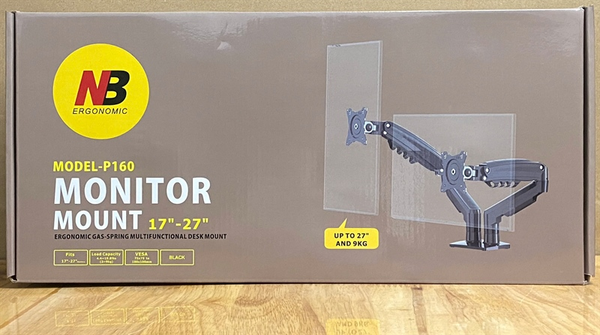 Giá treo 2 màn hình máy tính P160 (17