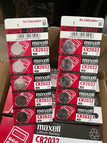 Pin Maxell cúc áo CR2032 - Vỉ 5 viên (Hộp 20 vỉ)