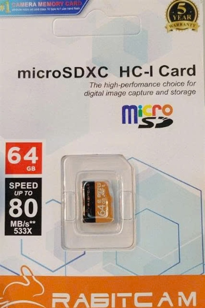 Thẻ nhớ 64GB RABITCAM - hộp/70c - Bảo hành 5 năm