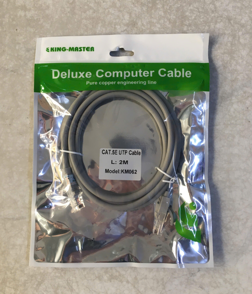 Cáp mạng bấm sẵn 2 đầu UTP Kingmaster Cat5 2M (KM062)