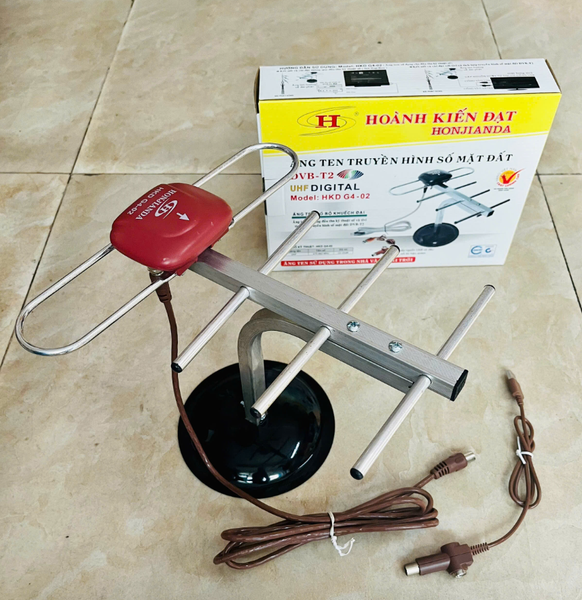 Anten để bàn HKĐ G4-02, có dây 2M, kèm dây cấp nguồn 5V