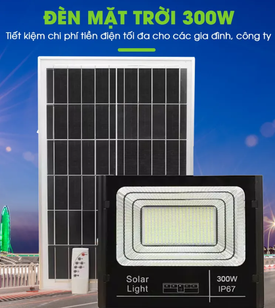 Đèn 300W Năng Lượng Mặt Trời KUNGFU SOLAR KF - 83300