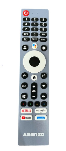 Remote tivi ASANZO- Smart giọng nói -Màu xám