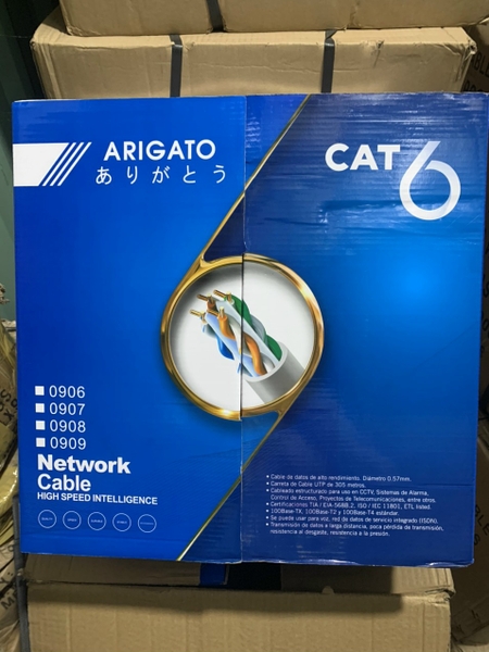 Dây mạng Cat6 ARIGATO 0986/0906 300m - Hàng nhập khẩu