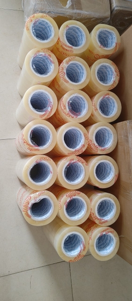 Lốc 06 cuộn băng keo trong 200ya, nặng 2kg