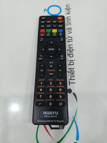Remote tivi đa năng Huayu RM-L1130-X | Có giấy hướng dẫn kèm theo