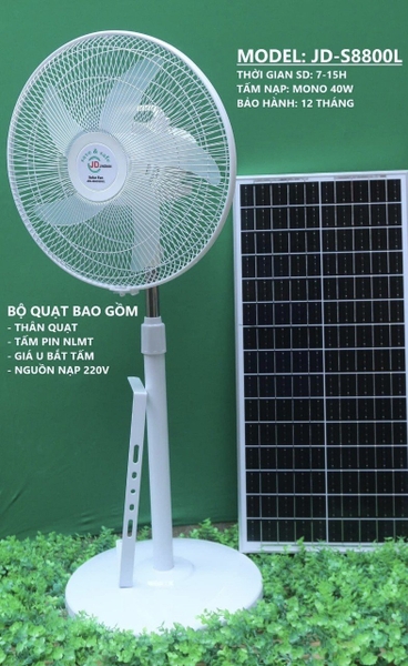 Quạt năng lượng mặt trời | JD -S8800L