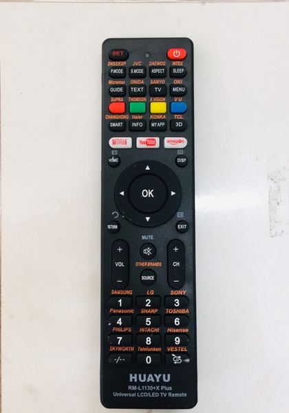 Remote tivi đa năng Huayu RM -L1130+X Plus| Dùng mạng