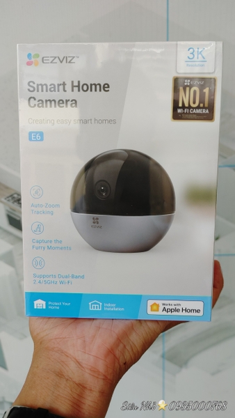 Camera Wi-Fi Trong Nhà EZVIZ E6-5MP-3K (True WDR | Hỗ trợ tần số 5.0Ghz | Mã: CS-E6-5W2F )