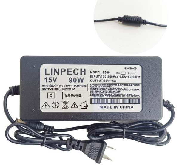Nguồn 15V/6A Linpech --- chui tròn lớn