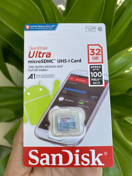 Thẻ nhớ 32GB Sandisk CTY  - Hàng nhập khẩu | 5 năm