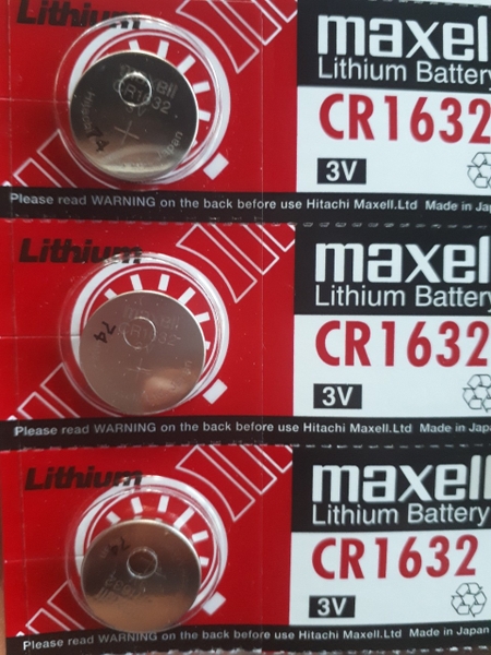 Pin maxell CR1632 vỉ 5 viên 3V Lithium – Chính hãng