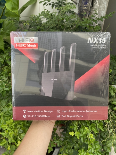 Bộ phát Wifi 6 - 1500Mbps / Thiết bị thu phát vô tuyến H3C Magic NX15 (9801A5AB) - Bảo hành 3 năm
