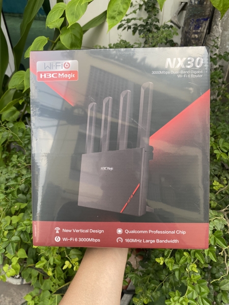 Bộ phát Wifi 6 - 3000Mbps  / Thiết bị thu phát vô tuyến H3C Magic NX30 (9801A4EP) - Bảo hành 3 năm