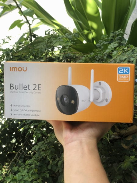Camera wifi cố định 3MP IMOU F32FP | Ultra HD 2K | Ban đêm có màu | Tích hợp micro | Thùng 16c | Bullet 2E