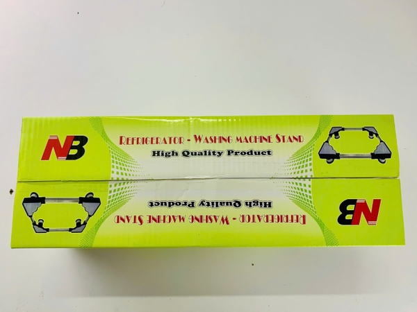 Chân máy giặt tủ lạnh INOX NB-38 48-60cm, có lót cao su chống trượt (NB-38 | Tải trọng: 9kg - 270 Lít)