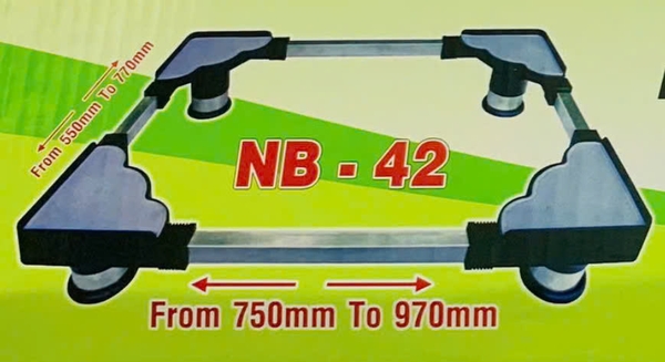 Chân Máy giặt, Tủ lạnh inox NB-42 ( Min 750mm - Max 970mm)