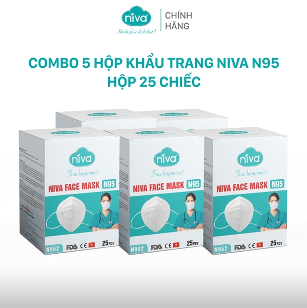 5 hộpkhẩu trang n95 x 20 chiếc