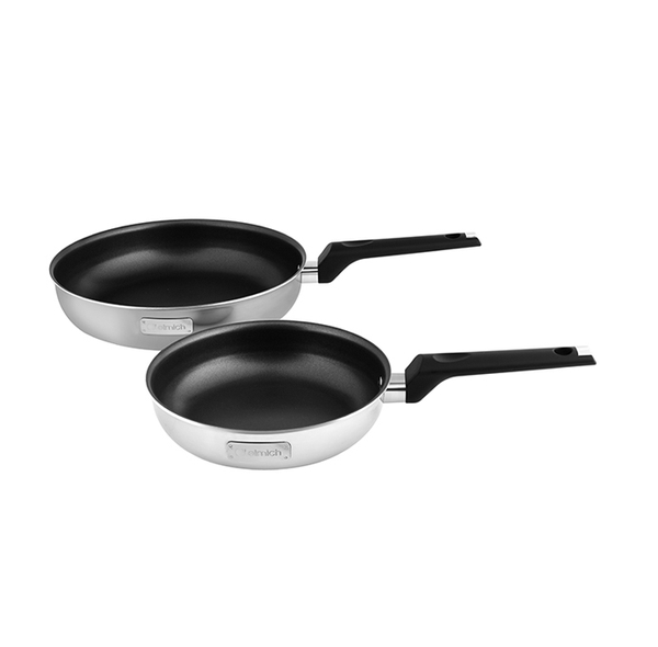 Bộ chảo inox chống dính đáy liền Elmich 2102OL size 20, 26cm