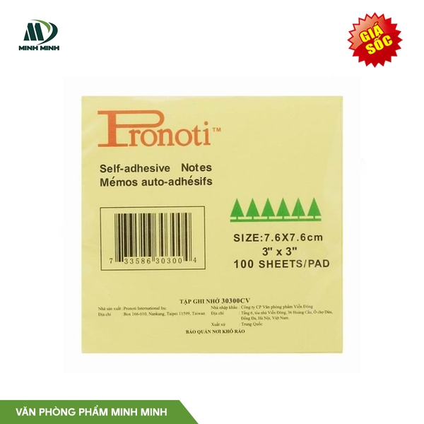 Giấy giao việc Pronoti 3×3