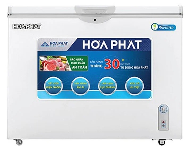 Tủ đông Hòa Phát Inverter 1 ngăn 1 cánh HCFI 516S1Đ1 252 lít