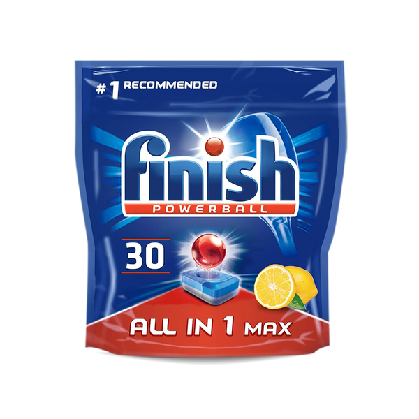 Viên rửa chén Finish AIO Max Lemon 30tabs