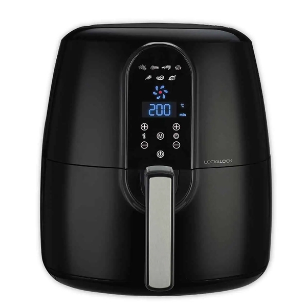 Nồi chiên không dầu điện tử 5.2l lock&lock EJF351BLK