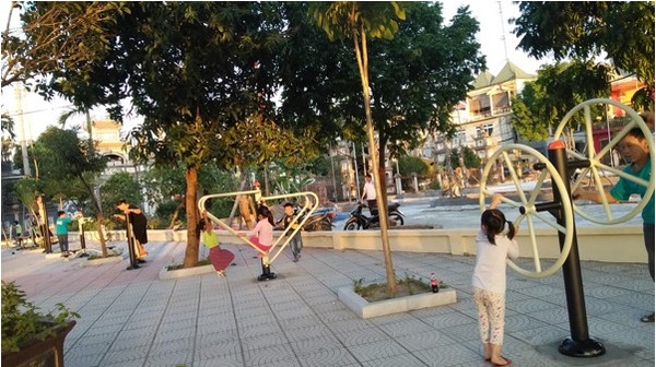 Thi công lắp đặt dụng cụ thể thao ngoài trời tại Ngọc Lâm -Long Biên